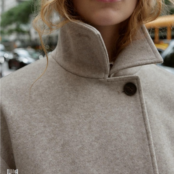 Zara Taupe Trench Coat for Women - Picture 4 of 7